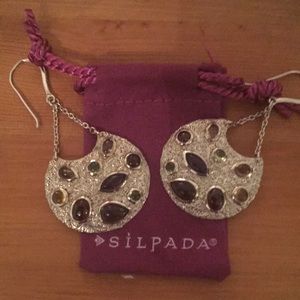 Gorgeous Sterling Earrings with Cabochon Stones